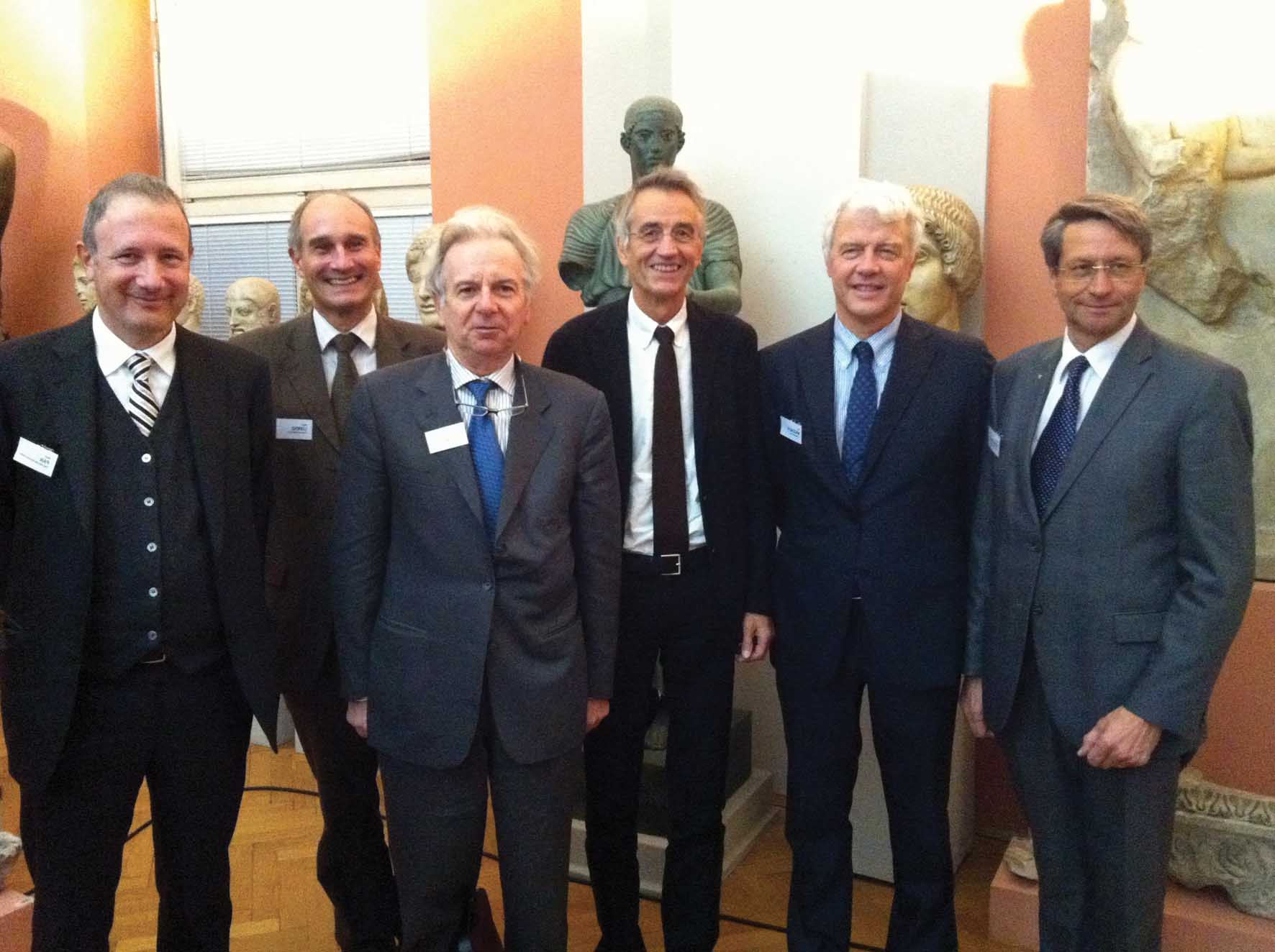 Innsbruck industria e università da sx Reinhard Schretter Paolo Mazzalai Tilmann Mark Davide Bassi Walter A. Lorenz Stefan Pan info file 1