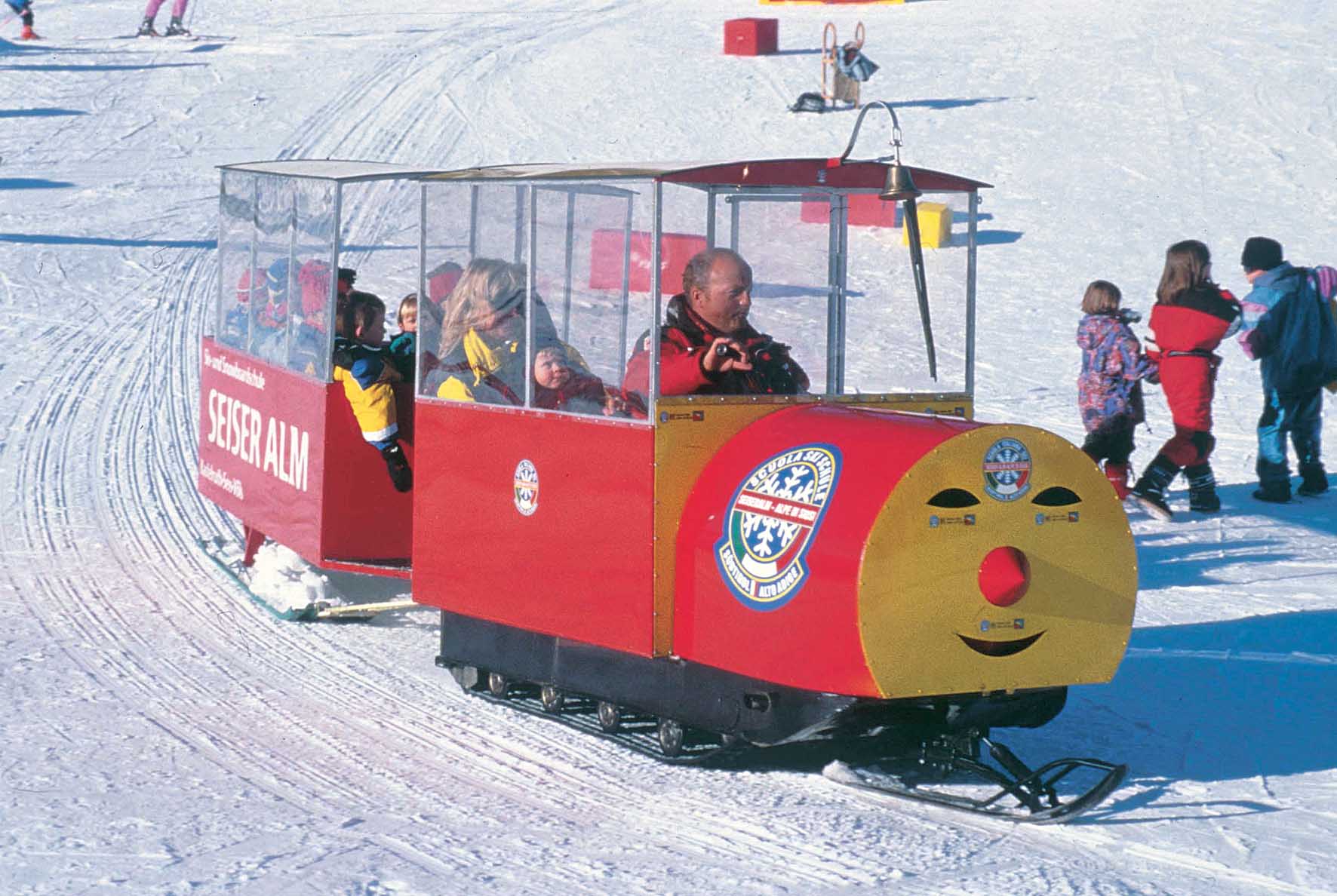 trenino bambini su sci 1