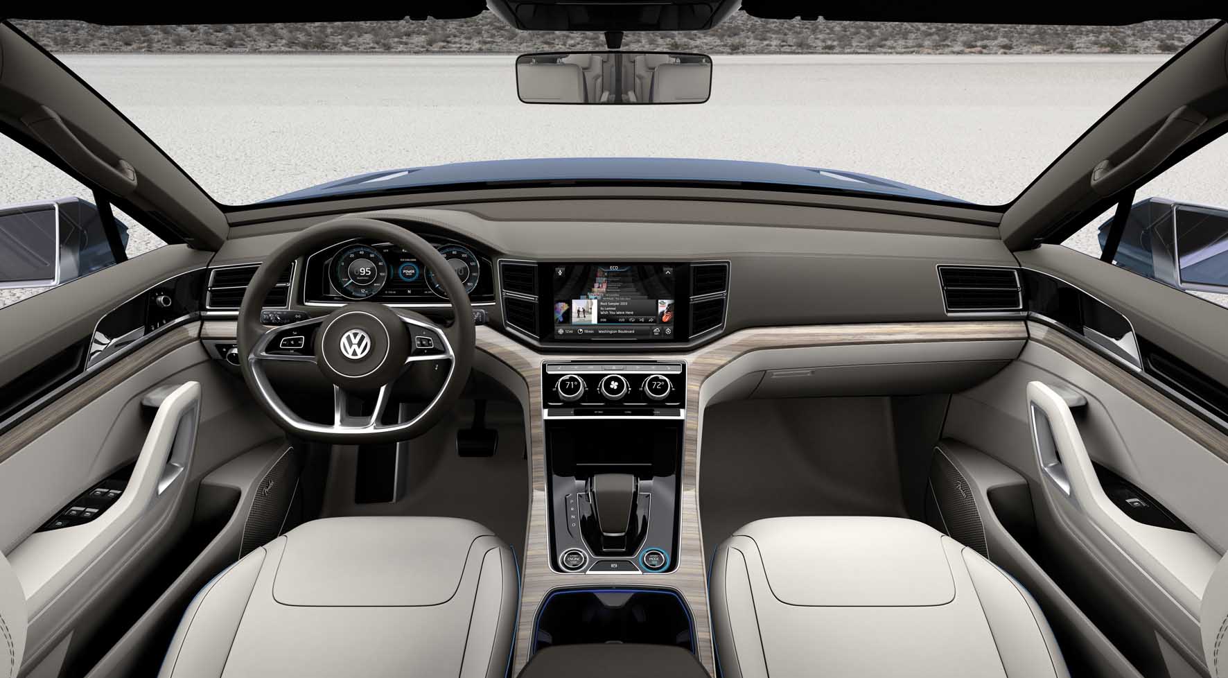 Volkswagen 2013 prototipo Suv CrossBlue Interni