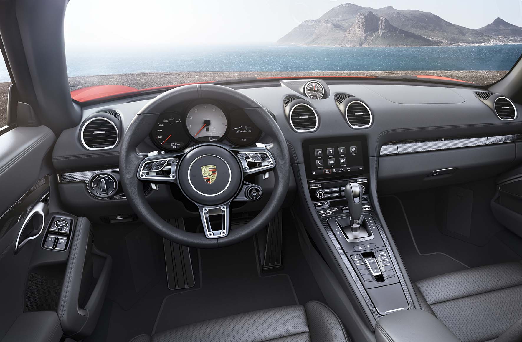 Porsche nuova boxster interno