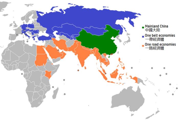 paesi della Belt and Road Initiative